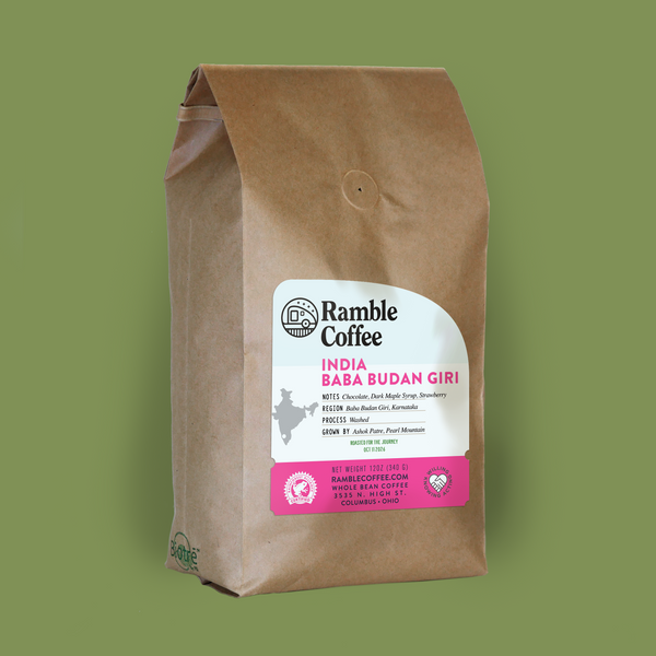 India Baba Budan Giri Whole Bean Coffee — Ramble Coffee